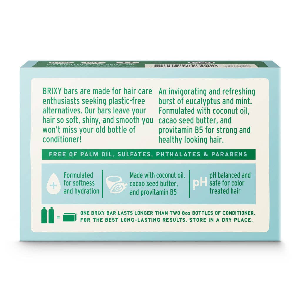 Balance Conditioner Bar For All Hair Types - Mint Eucalyptus