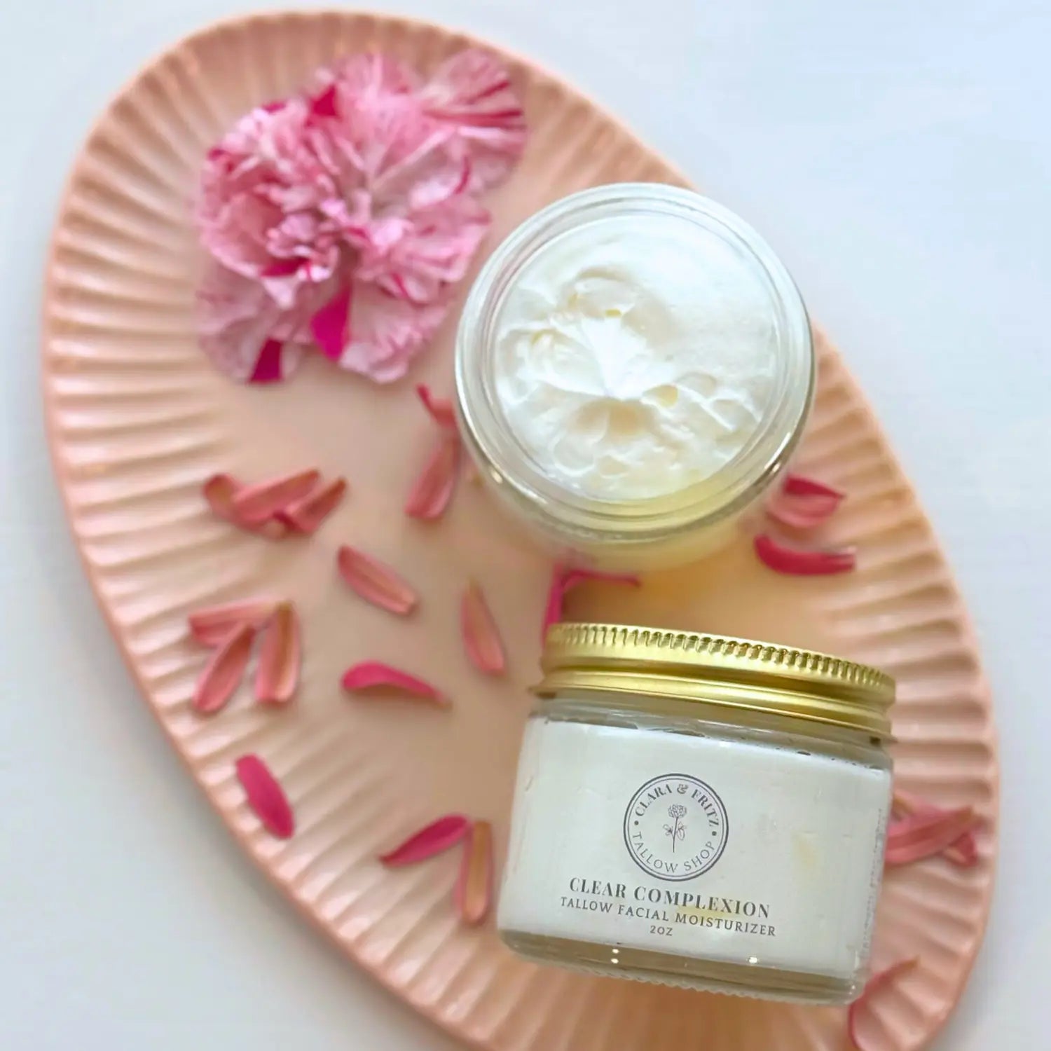 Clear Complexion Whipped Tallow Facial Moisturizer Clara & Fritz Tallow Shop