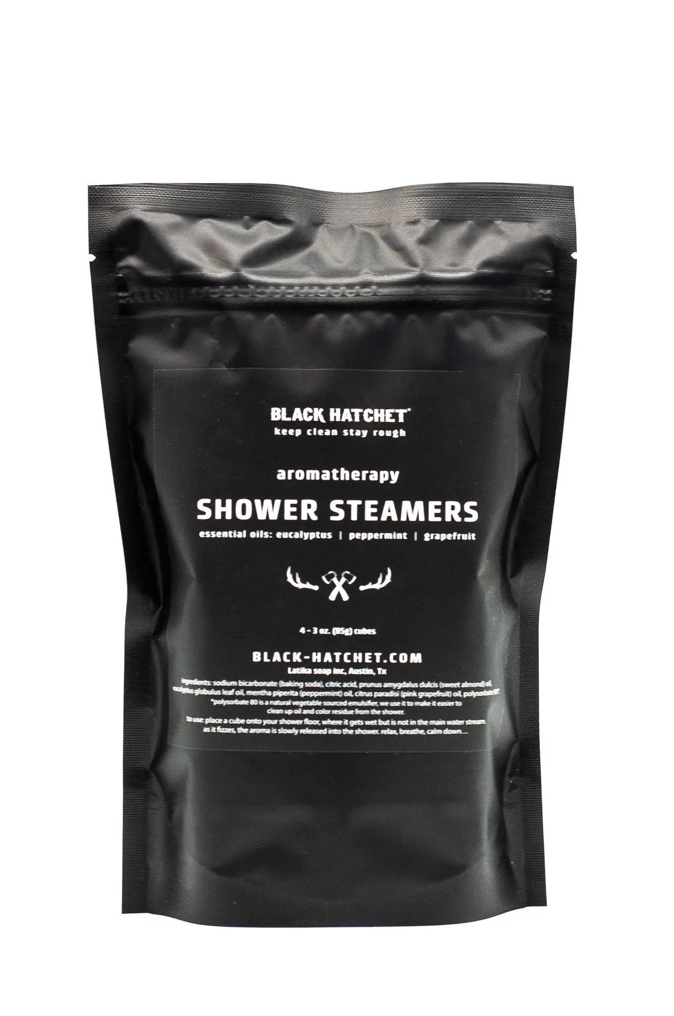 Black Hatchet Shower Steamers Latika Beauty