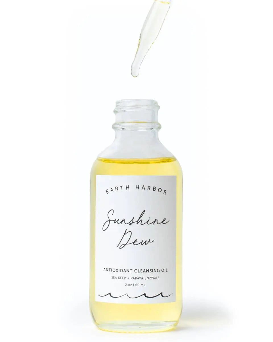 SUNSHINE DEW Cleansing Oil: Papaya Antioxidants + Enzymes Earth Harbor Naturals