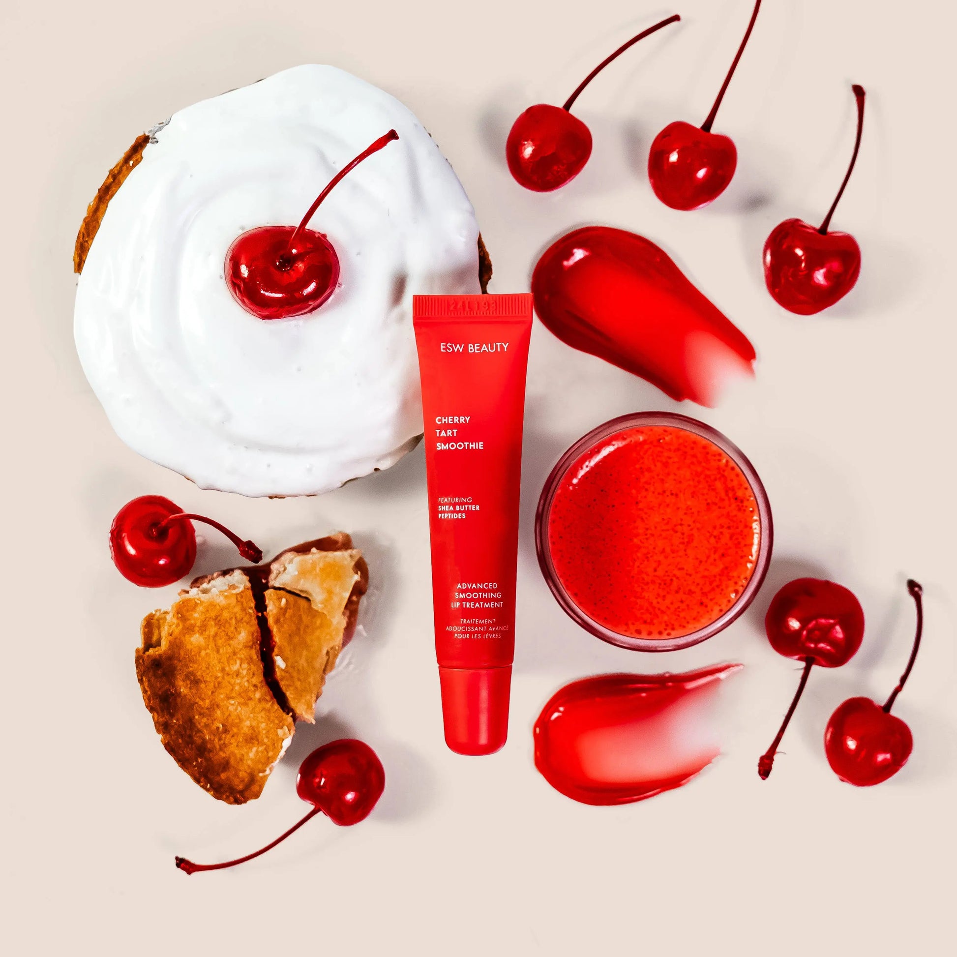 Cherry Tart Smoothie Advanced Smoothing Lip Treatment ESW Beauty