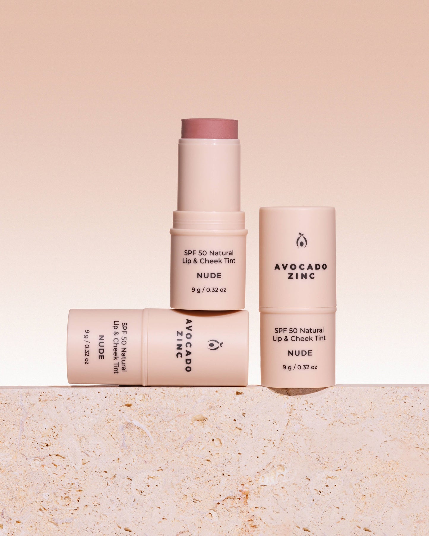 Avocado Zinc SPF 50 Natural Lip & Cheek Tint with Broad Spectrum Sun Protection