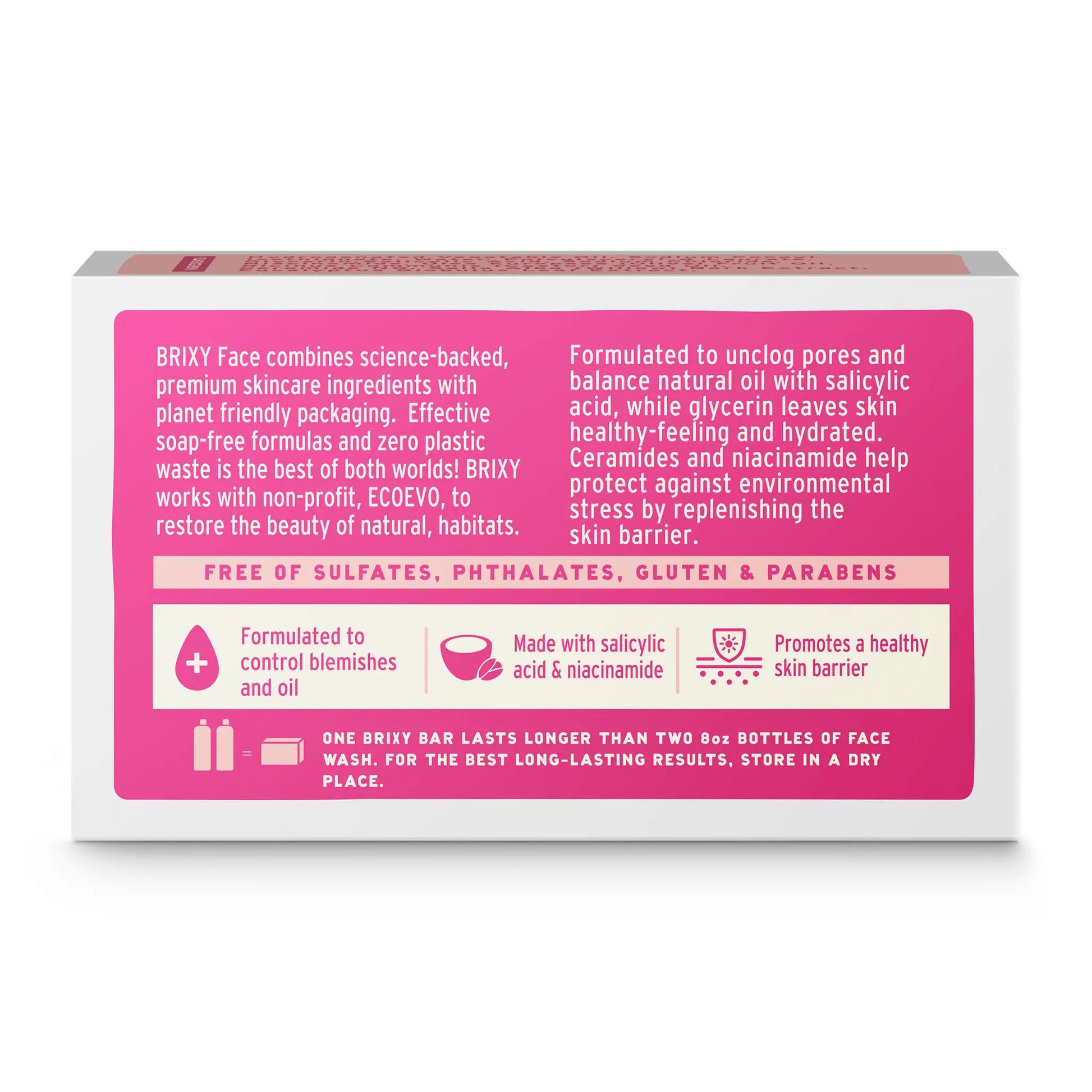 Gentle Blemish Control Facial Cleanser With Salicylic Acid BRIXY