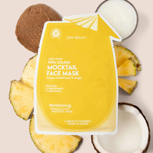 Piña Colada Revitalizing Biocellulose Mocktail Mask ESW Beauty