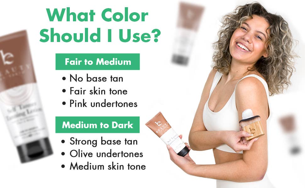 Self Tanner Body Lotion 7.5oz with Gradual, Natural-Looking Color for All Skin Tones