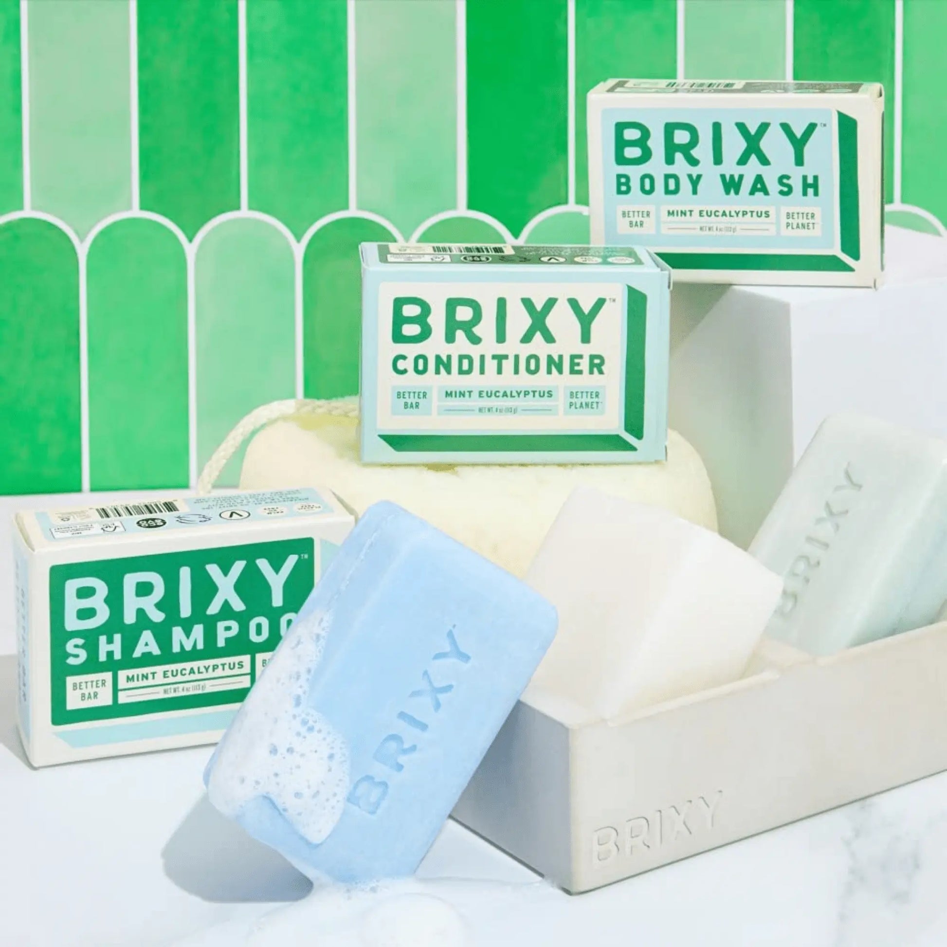 Hair & Body Gift Set - Mint Eucalyptus BRIXY