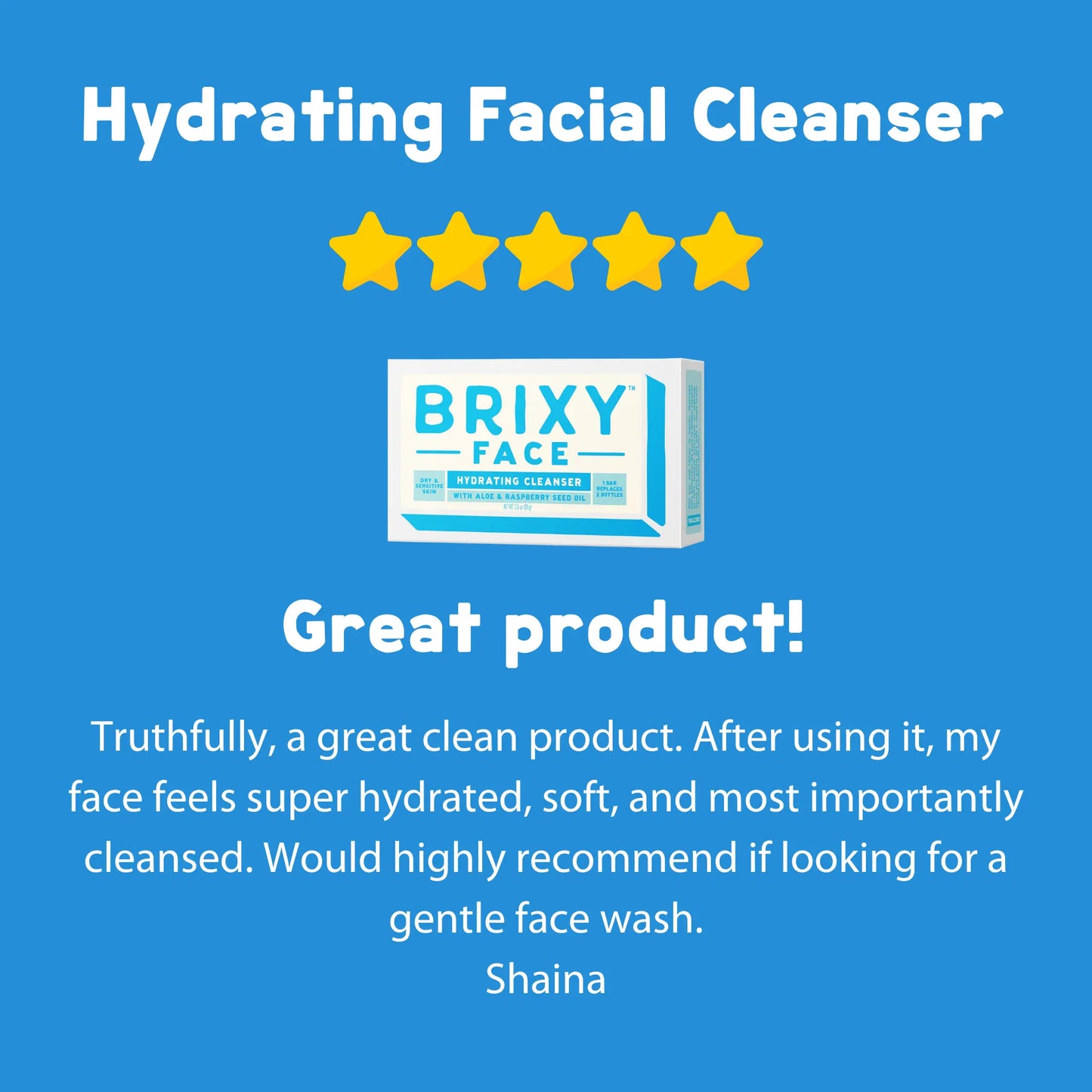 Hydrating Facial Cleansing Bar BRIXY
