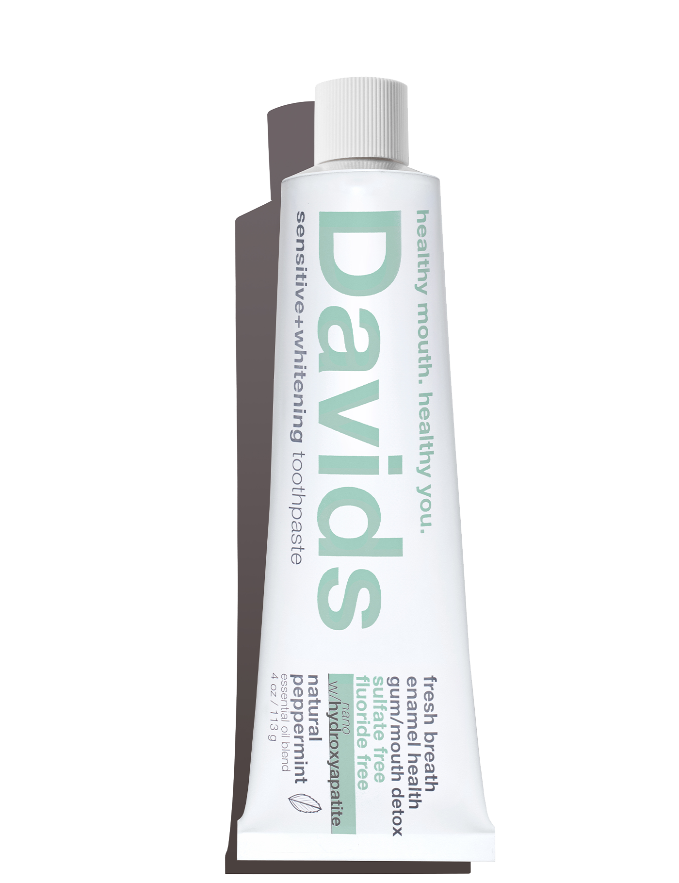 Davids sensitive+whitening nano-hydroxyapatite premium toothpaste / peppermint / 4 oz: Single / 4oz