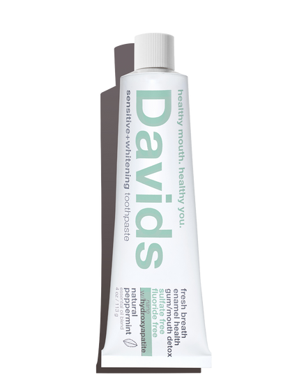 Davids sensitive+whitening nano-hydroxyapatite premium toothpaste / peppermint / 4 oz: Single / 4oz