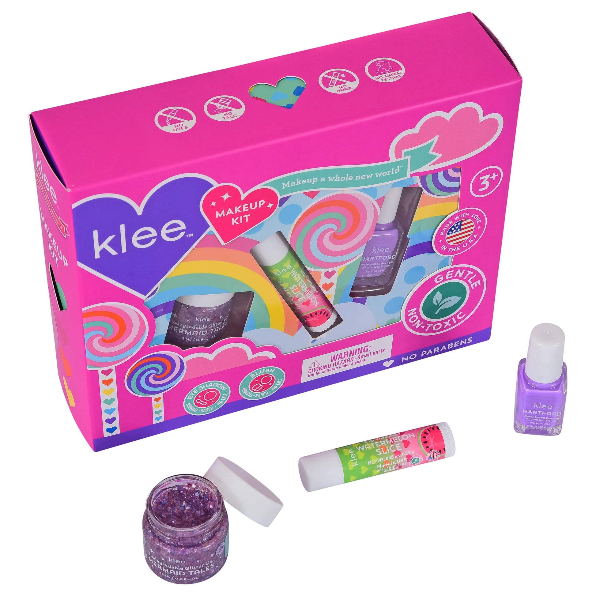 NEW!! Swirling Purple - Pinwheel Love Makeup Kit: Swirling Purple Klee Naturals