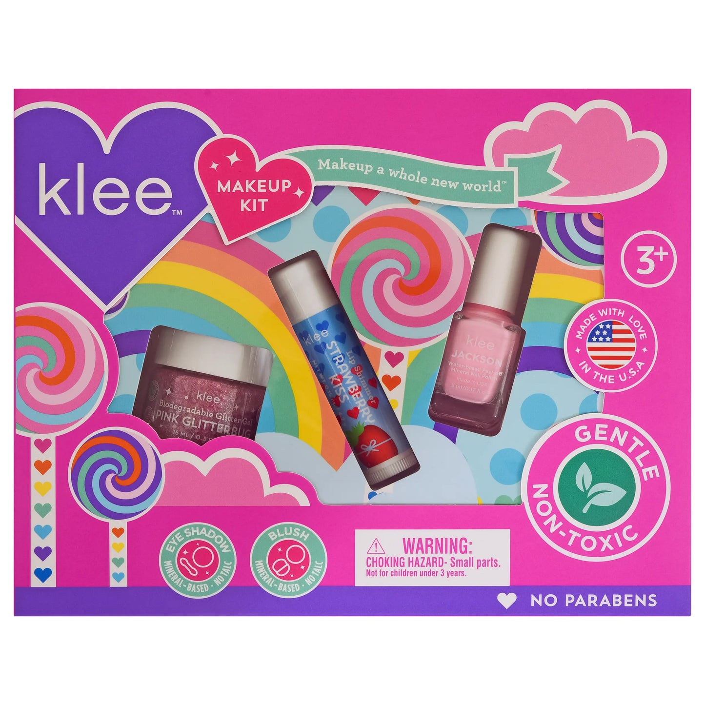NEW!! Swirling Purple - Pinwheel Love Makeup Kit: Swirling Purple Klee Naturals