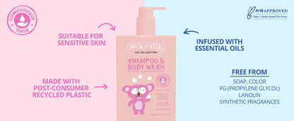 Jack N' Jill Shampoo & Body Wash - Natural 300mL