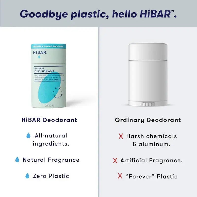 HiBAR Deodorant Sensitive  Aloe + Sea-Moss(Baking soda free) HiBAR