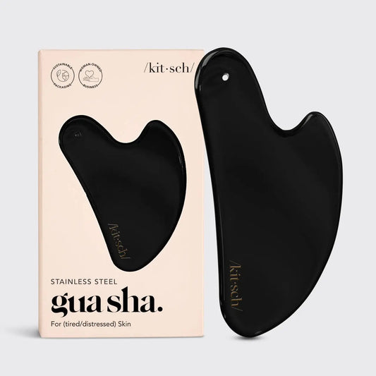 Kitsch Stainless Steel Gua Sha - Matte Black KITSCH