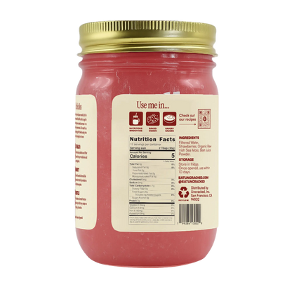 Strawberry-Beet Sea Moss Gel Uncracked