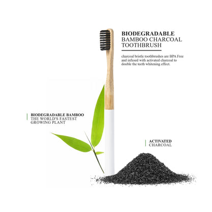 Bamboo Toothbrush with Activated charcoal