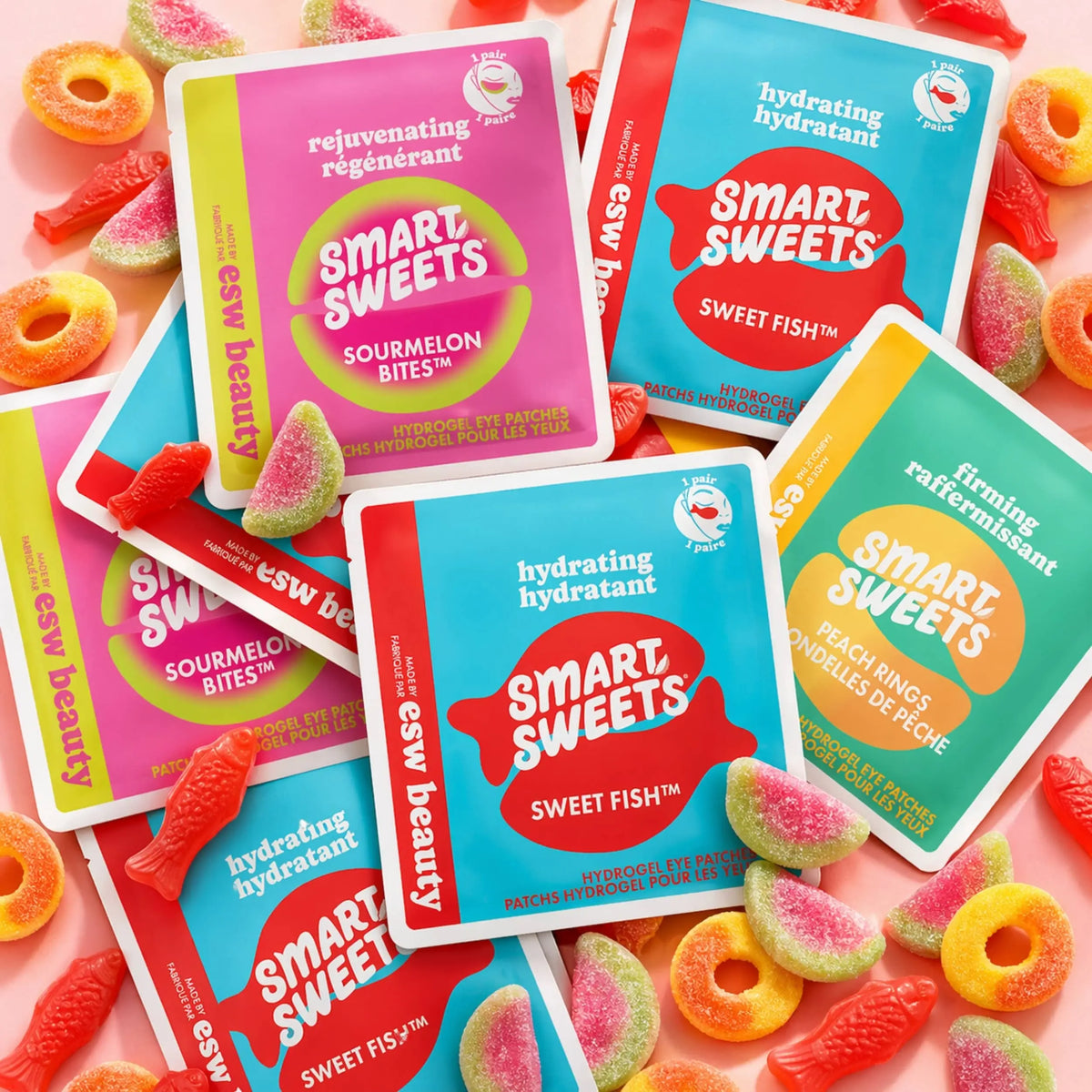 ESW x SmartSweets Rejuvenating Sourmelon Bites™ Eye Patches: 10 pc PDQ