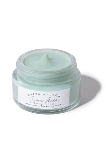AQUA AURA Eye Creme: Blue Tansy + Sea Collagen + Antioxidant Earth Harbor Naturals