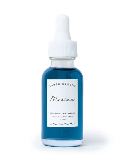 MARINA Biome Brightening Concentrate: Blue Tansy + Squalane : 1 oz Earth Harbor Naturals