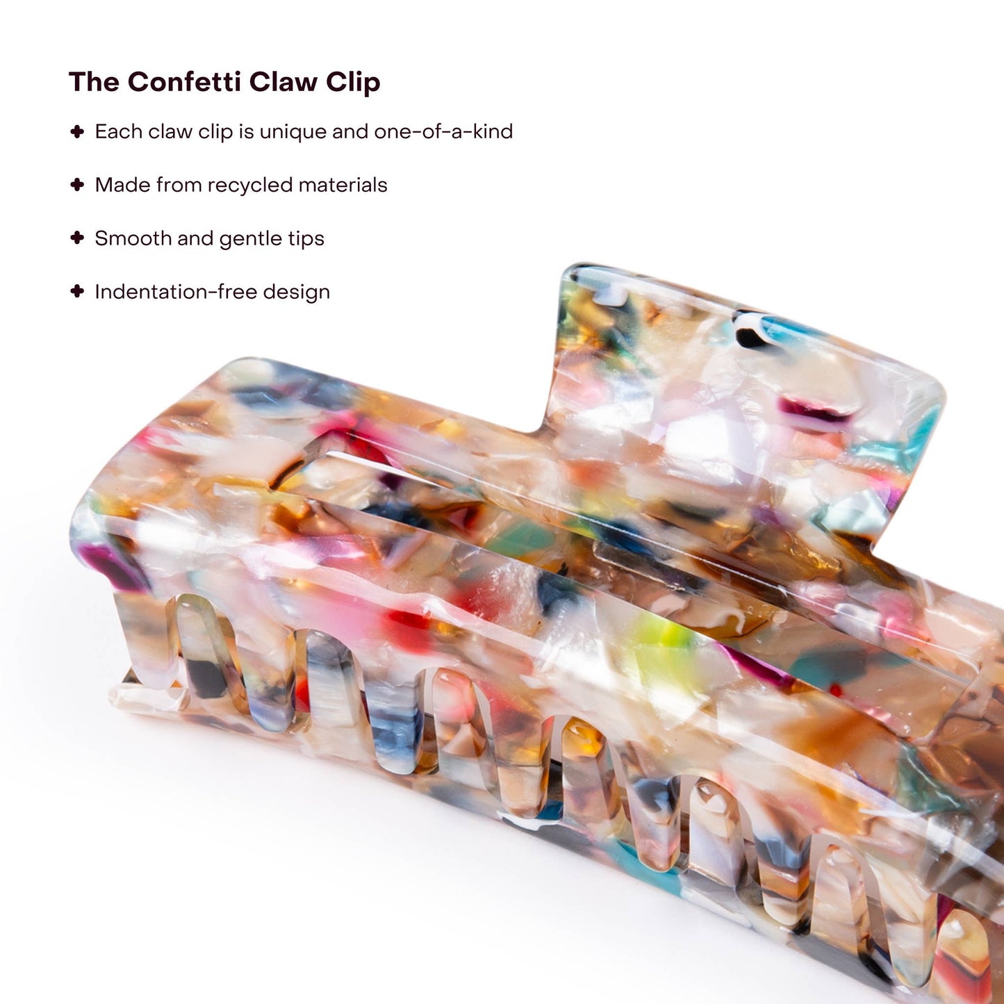 The Large Confetti Claw Clip: Single (1 Unit)