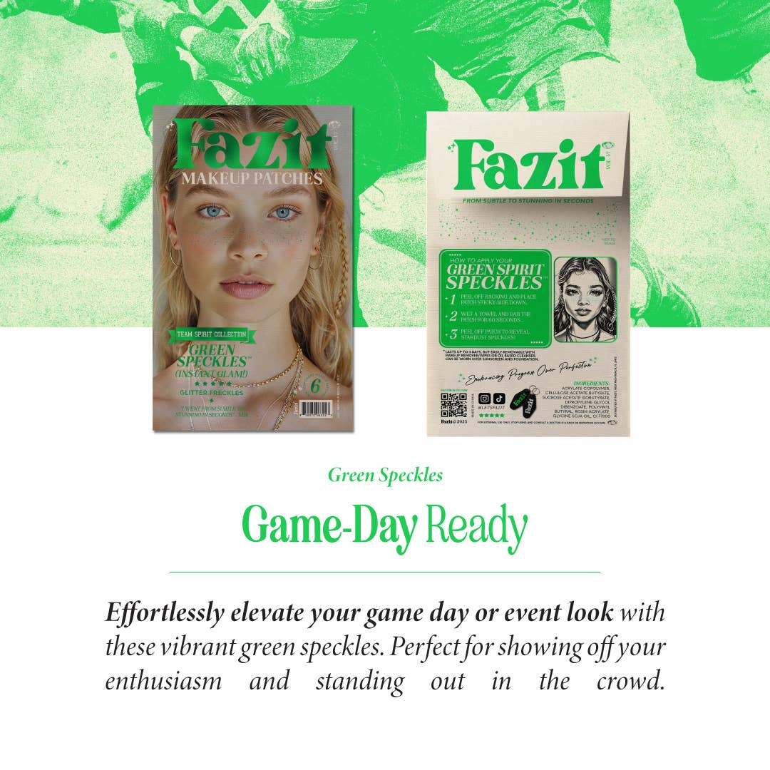 Green Spirit Speckles — School Spirit & Game Day : 6