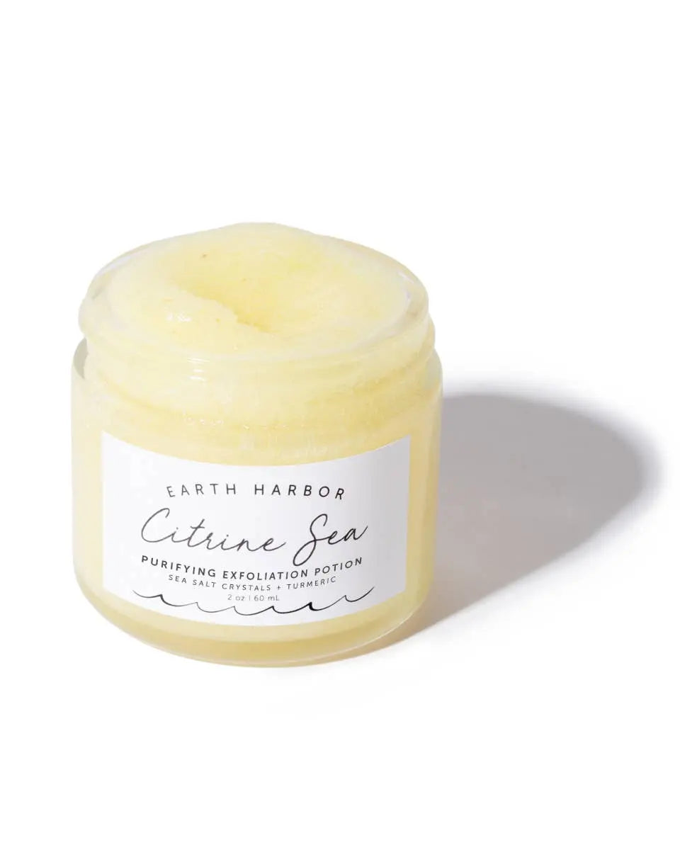 CITRINE SEA Tropical Exfoliator: Turmeric Oil + Salt Crystal Earth Harbor Naturals