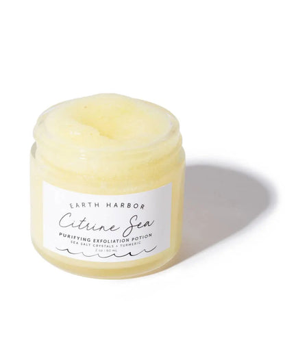 CITRINE SEA Tropical Exfoliator: Turmeric Oil + Salt Crystal Earth Harbor Naturals