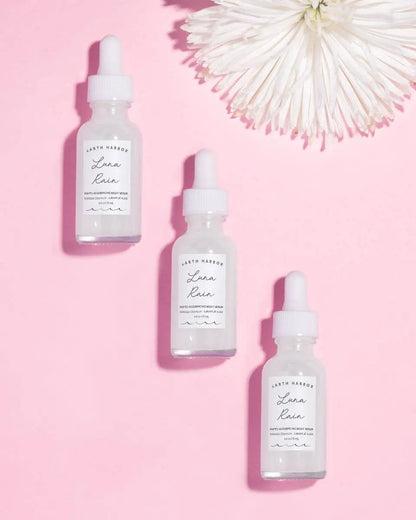 LUNA RAIN Night Serum: Superfruit Acids + Seaweed Collagen Earth Harbor Naturals