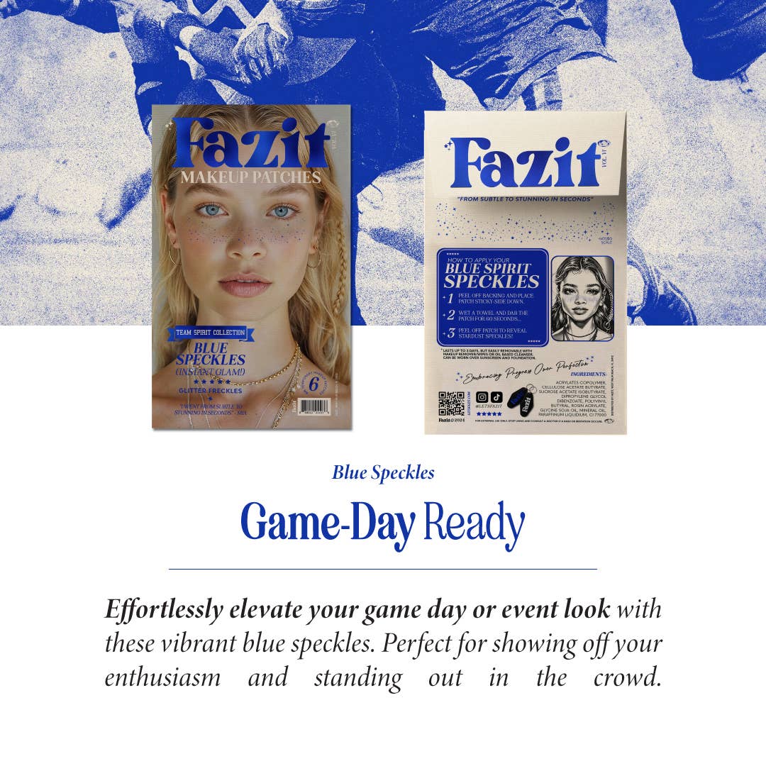 Blue Spirit Speckles — School Spirit & Game Day : 6
