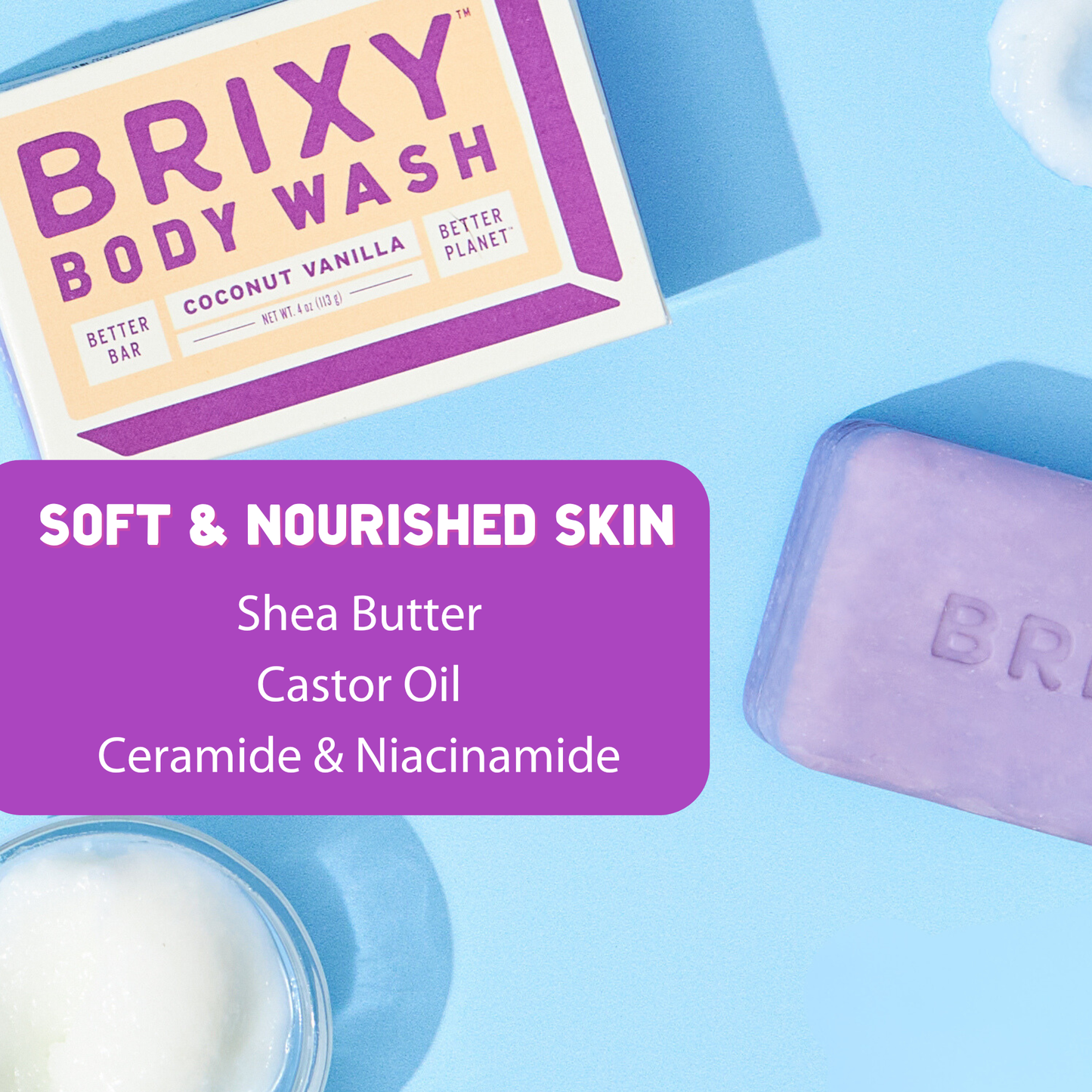 Moisturizing Body Wash Bar For Skin Barrier Support