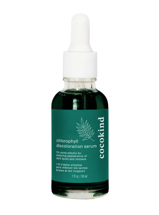 Chlorophyll discoloration serum