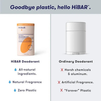 HiBAR Deodorant Sensitive  Pink-Iris+Neroli Baking soda free HiBAR