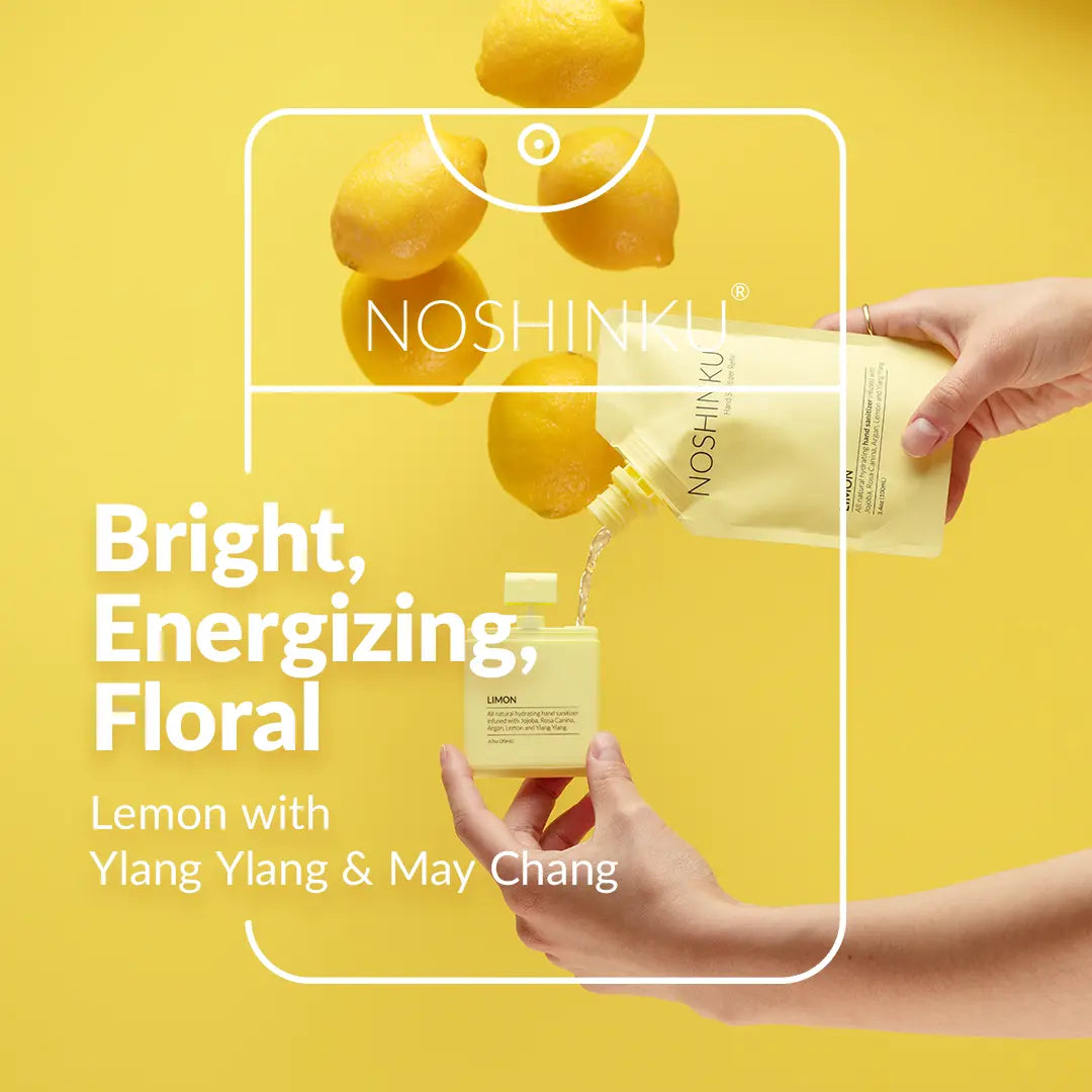 Refillable Lemon Ylang-Ylang Moisturizing Pocket Sanitizer Noshinku