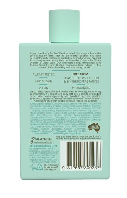 Jack N' Jill Bubble Bath with Bubble Wand - Natural 300mL