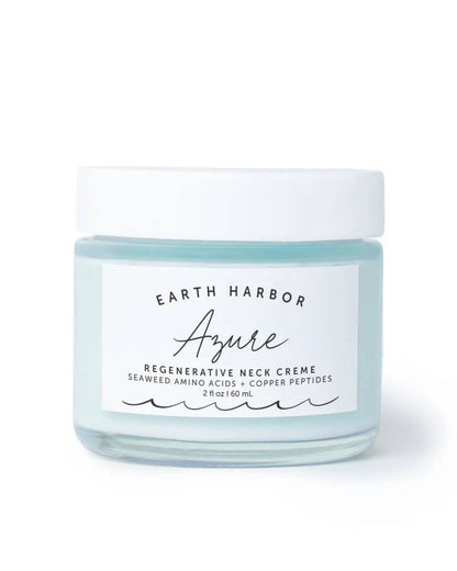 AZURE Smooth Neck + Face Water Cream: Amino Acids + Peptides Earth Harbor Naturals