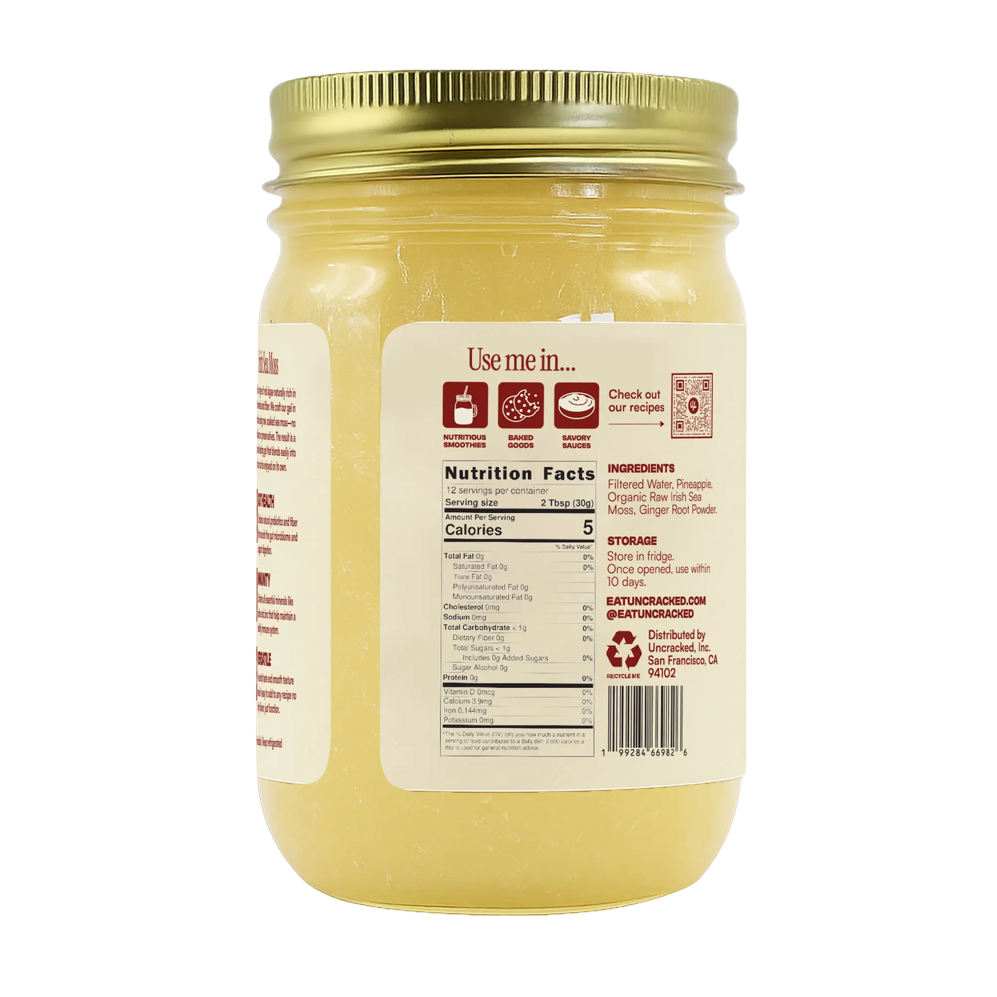 Pineapple Ginger Sea Moss Gel Uncracked