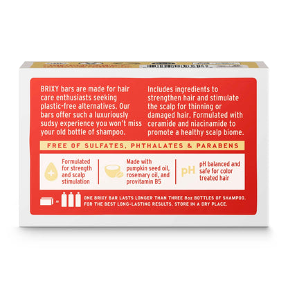 Strengthen Shampoo Bar For Thinning or Damaged Hair BRIXY