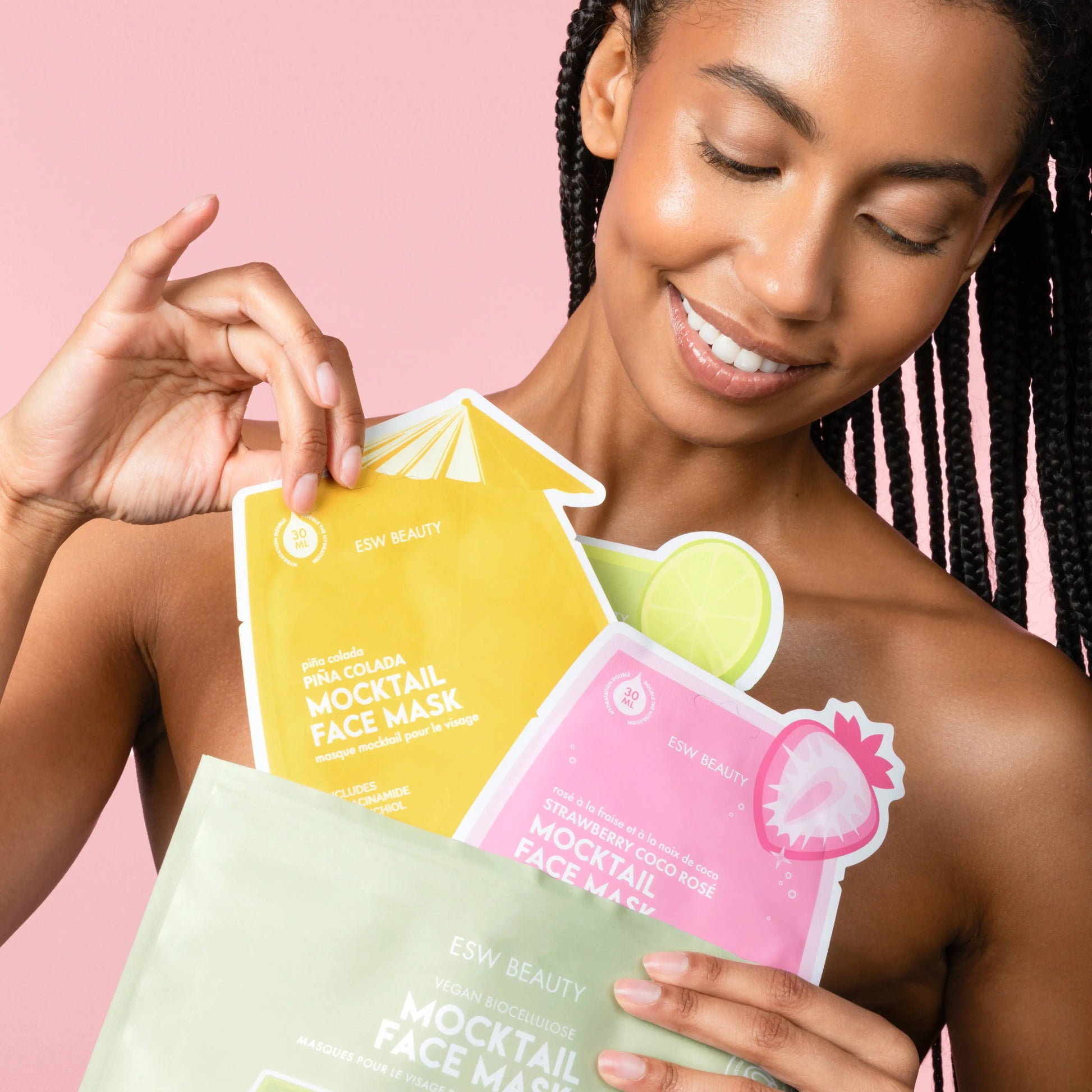 Mocktail Biocellulose Face Mask Set ESW Beauty