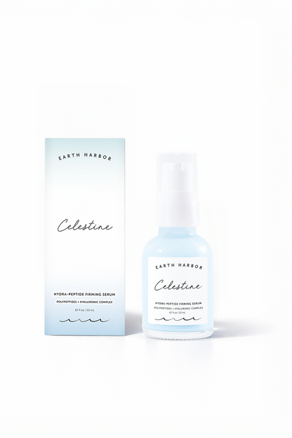 CELESTINE Hydra-Peptide Firming Serum: Hyaluronic Complex: 20ML Earth Harbor Naturals