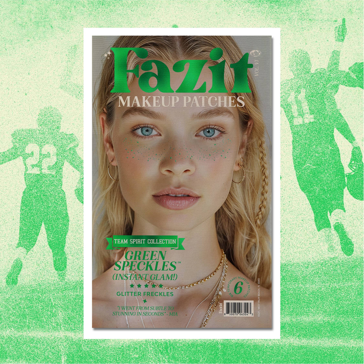 Green Spirit Speckles — School Spirit & Game Day : 6