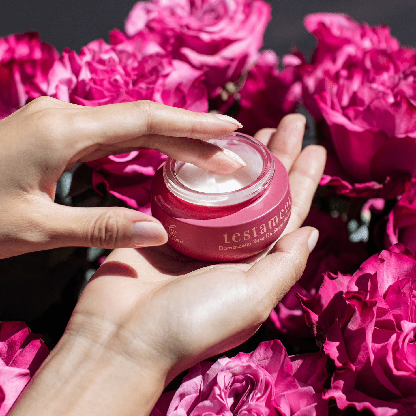 NEW! Damascena Rose De-Stress Moisturizer — Lightweight + Ca Testament Beauty
