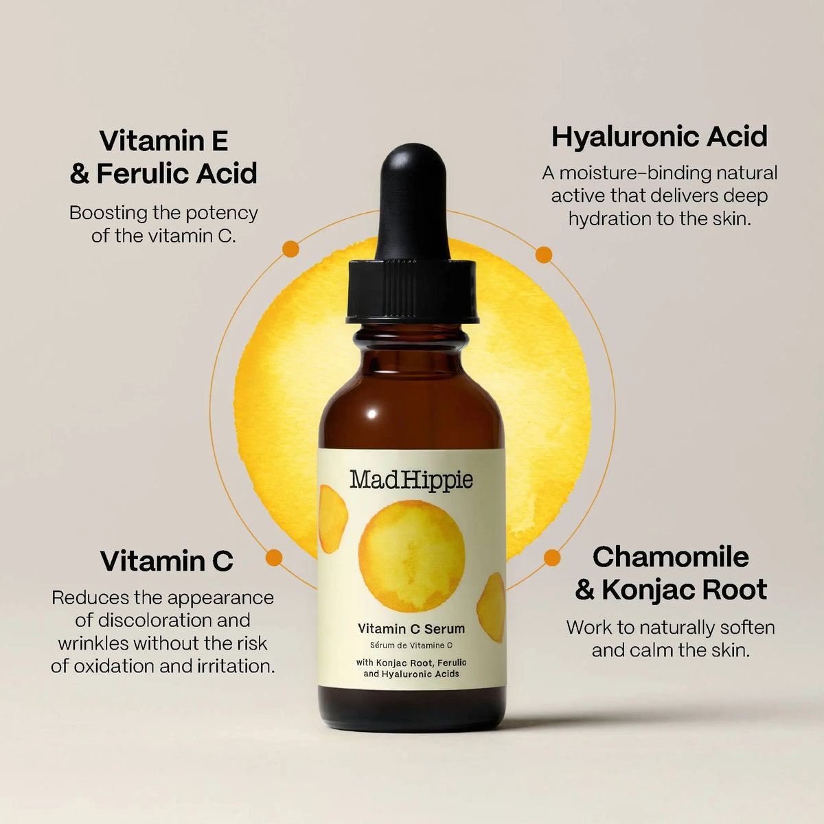 Vitamin C Serum - Brightening Natural Skincare Mad Hippie