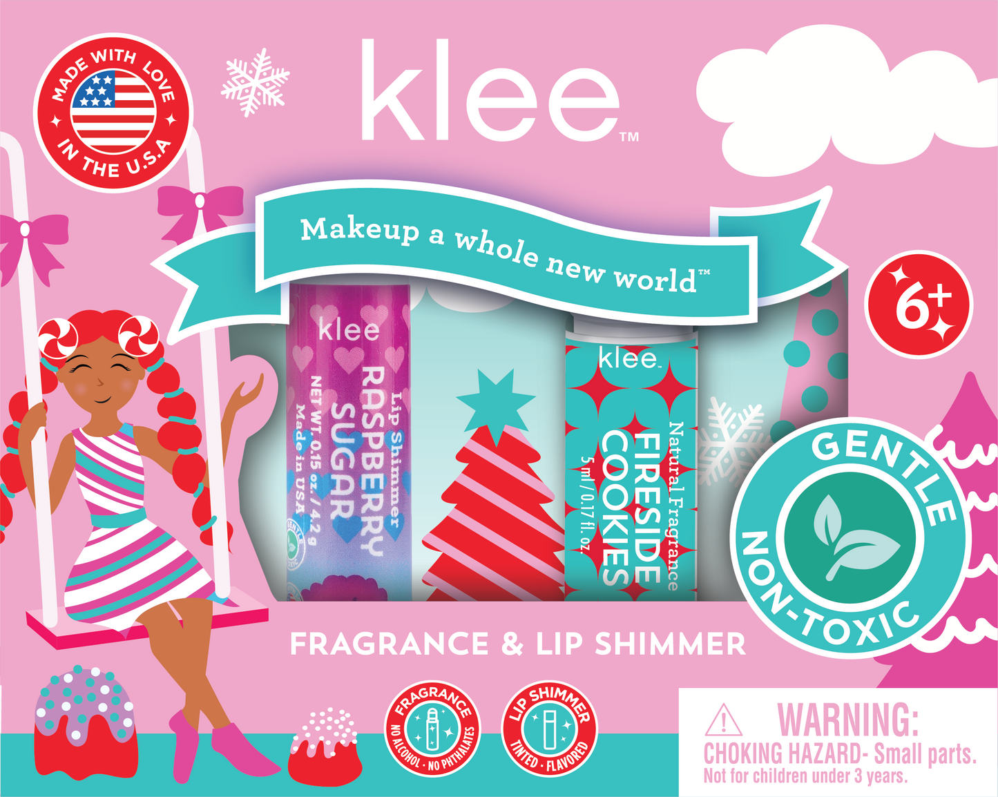 NEW! Firewood Cookies - Natural Fragrance Lip Shimmer Set: Firewood Cookies