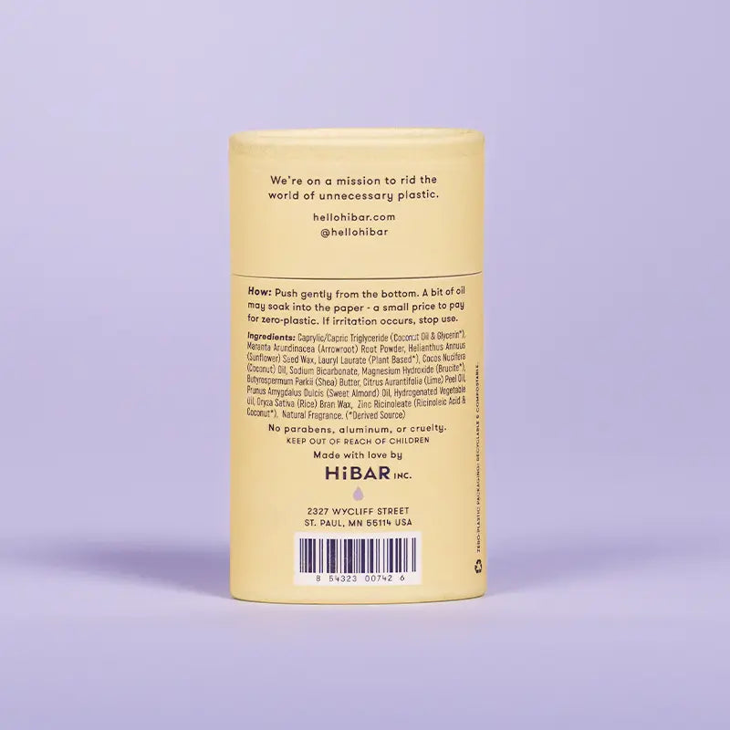 HiBAR Deodorant Lavender + Jasmine HiBAR