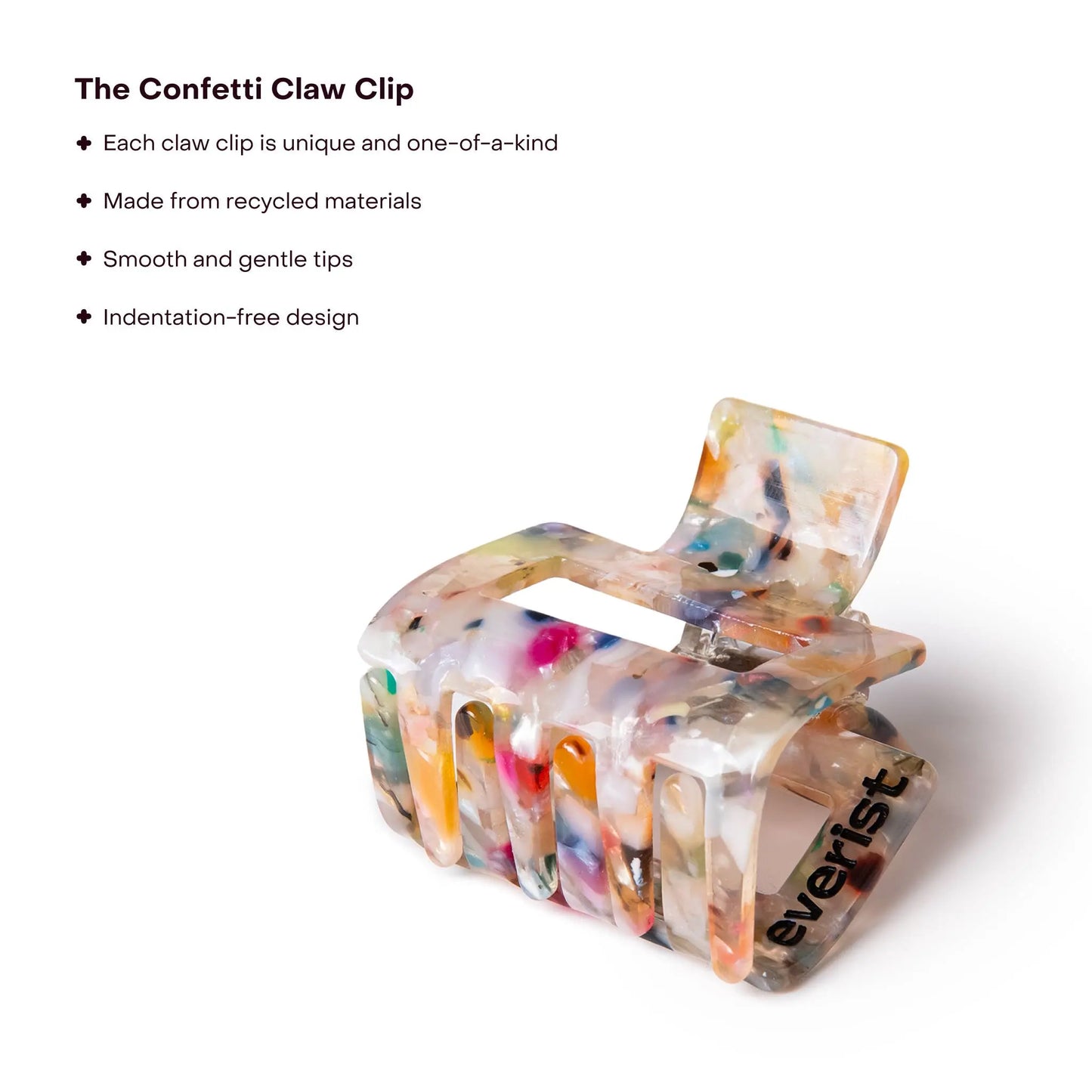 The Small Confetti Claw Clip: Single (1 Unit) Everist