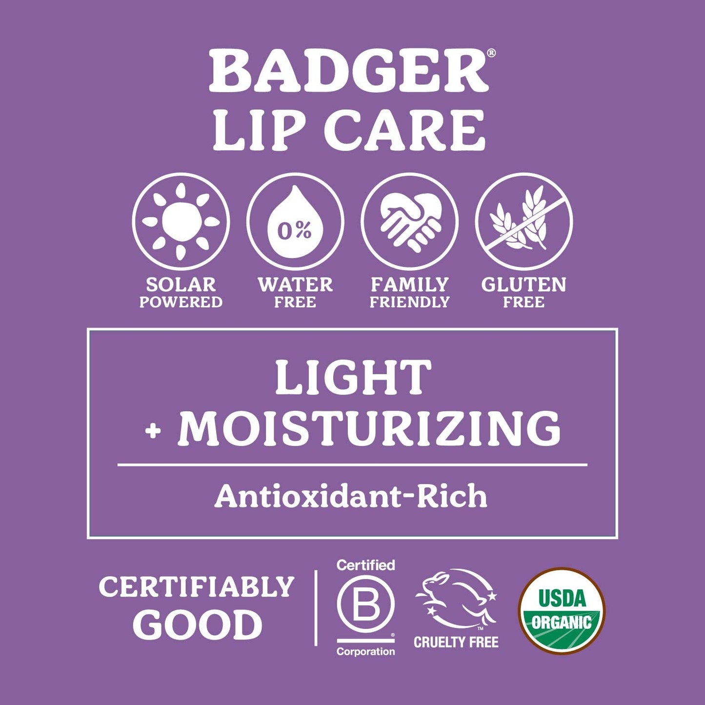 Badger Holiday Lip Balm Set 3-Pack - Red Box: 3 x 0.15 oz Sticks