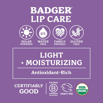 Badger Holiday Lip Balm Set 3-Pack - Red Box: 3 x 0.15 oz Sticks