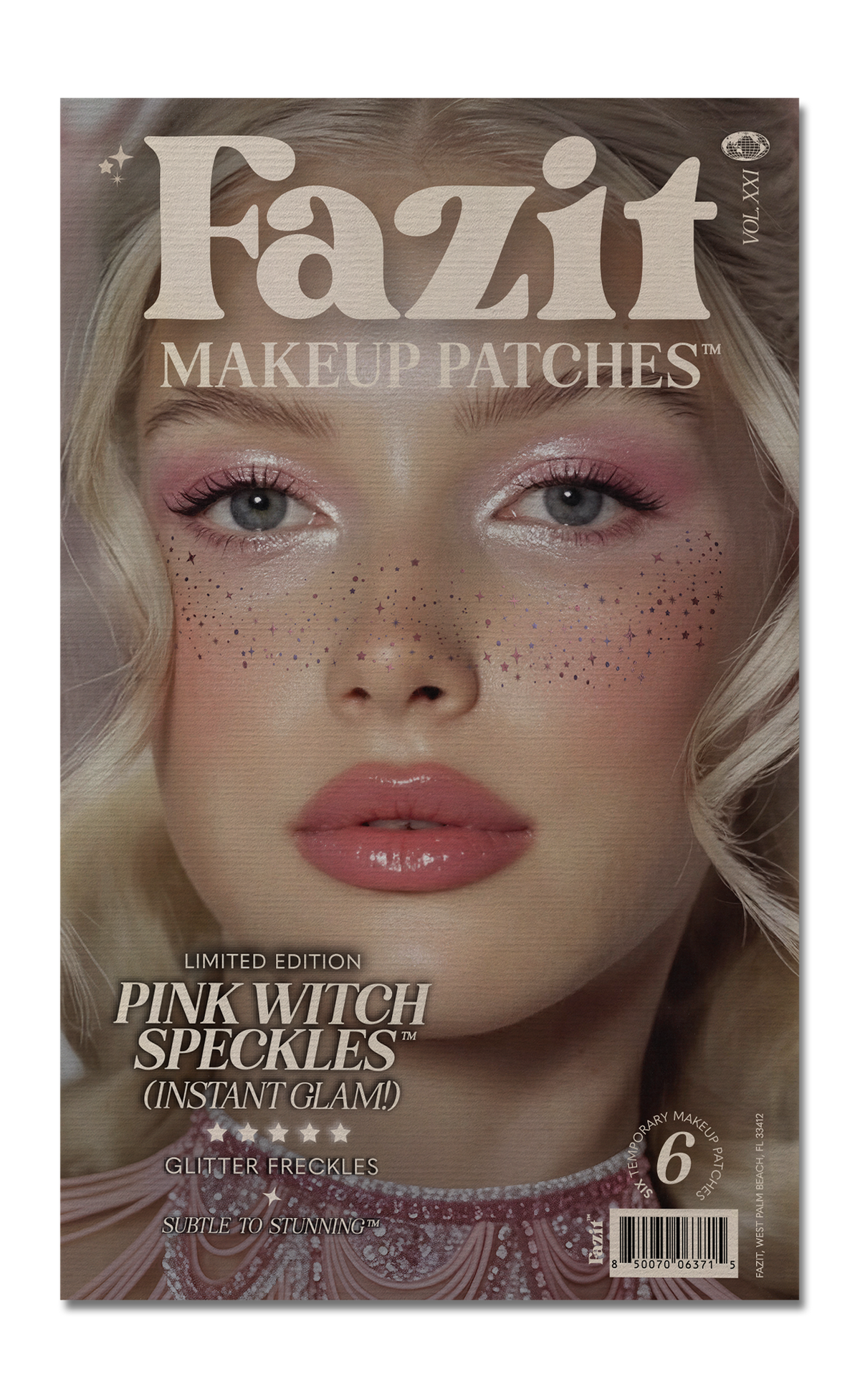 Pink "Good" Witch Speckles — Halloween Makeup