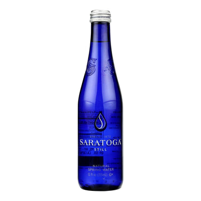 Saratoga Natural Still Spring Water - Case of 24 - 12 FZ