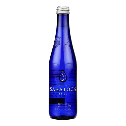 Saratoga Natural Still Spring Water - Case of 24 - 12 FZ